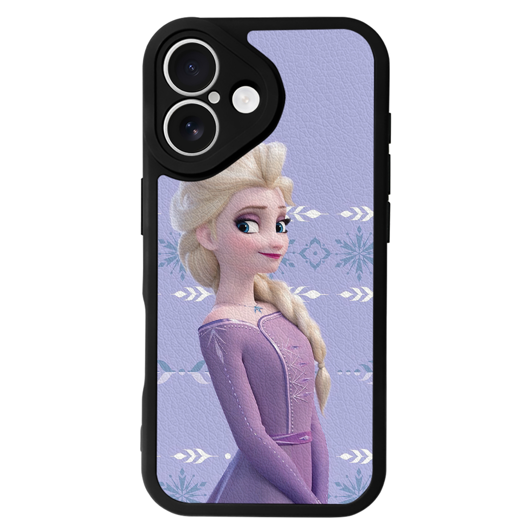 （画像用） アナと雪の女王 アンナ エルサ Frozen Anna Elsa 【iPhone 16シリーズ対応】シリコンスマホケース（レザー調） 材質：シリコン
